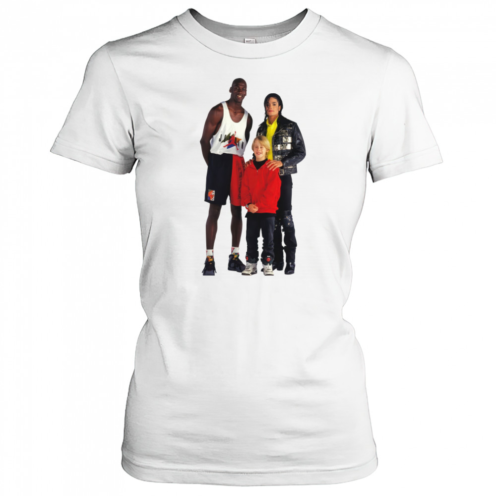 Michael Jordan Michael Jackson and Macaulay Culkin shirt Women's T-shirt
