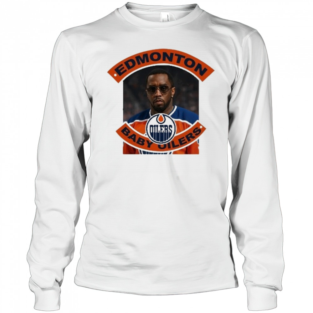 P Diddy Edmonton Baby Oilers T-Shirt Long Sleeved
