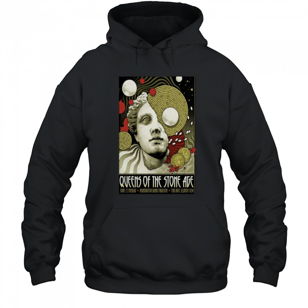 Queens of the Stone Age June 21 2025 Chicago IL Poster T-Shirt Hoodie