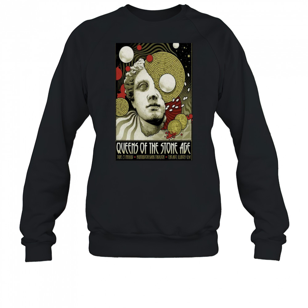 Queens of the Stone Age June 21 2025 Chicago IL Poster T-Shirt Sweatshirt