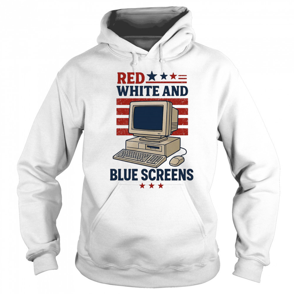 Red white and Blue Screens shirt Sweatshirt