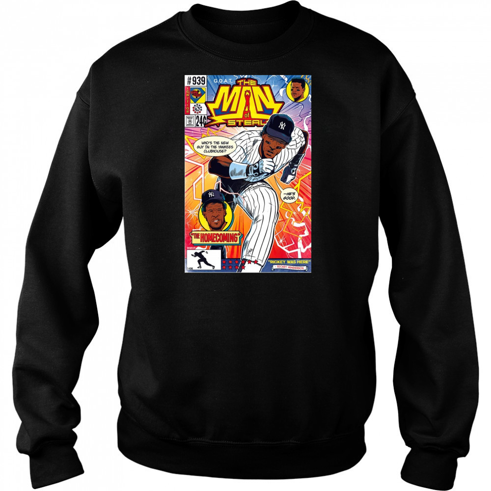 Rickey Henderson Poster 2025 The Man Of Steal Pop Fly T-Shirt Hoodie