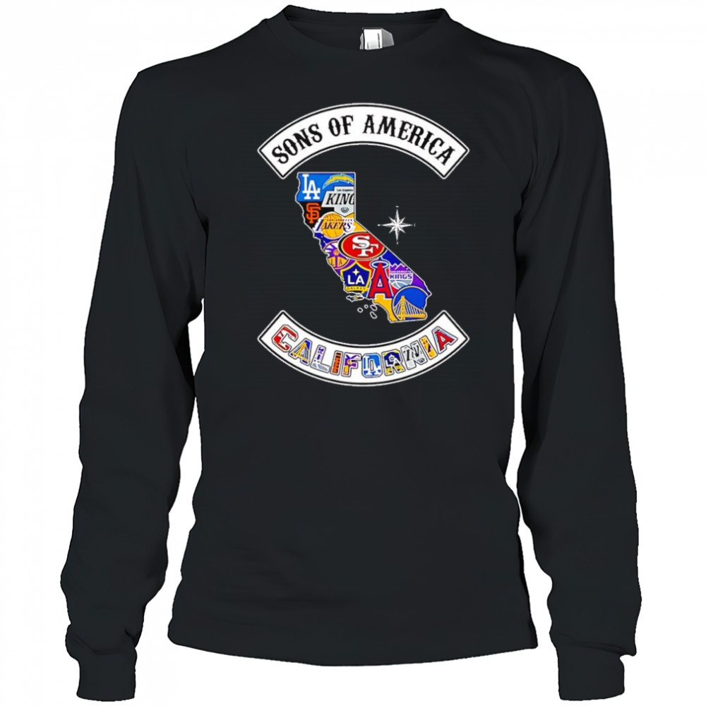 Sons of America California sports shirt Long Sleeved