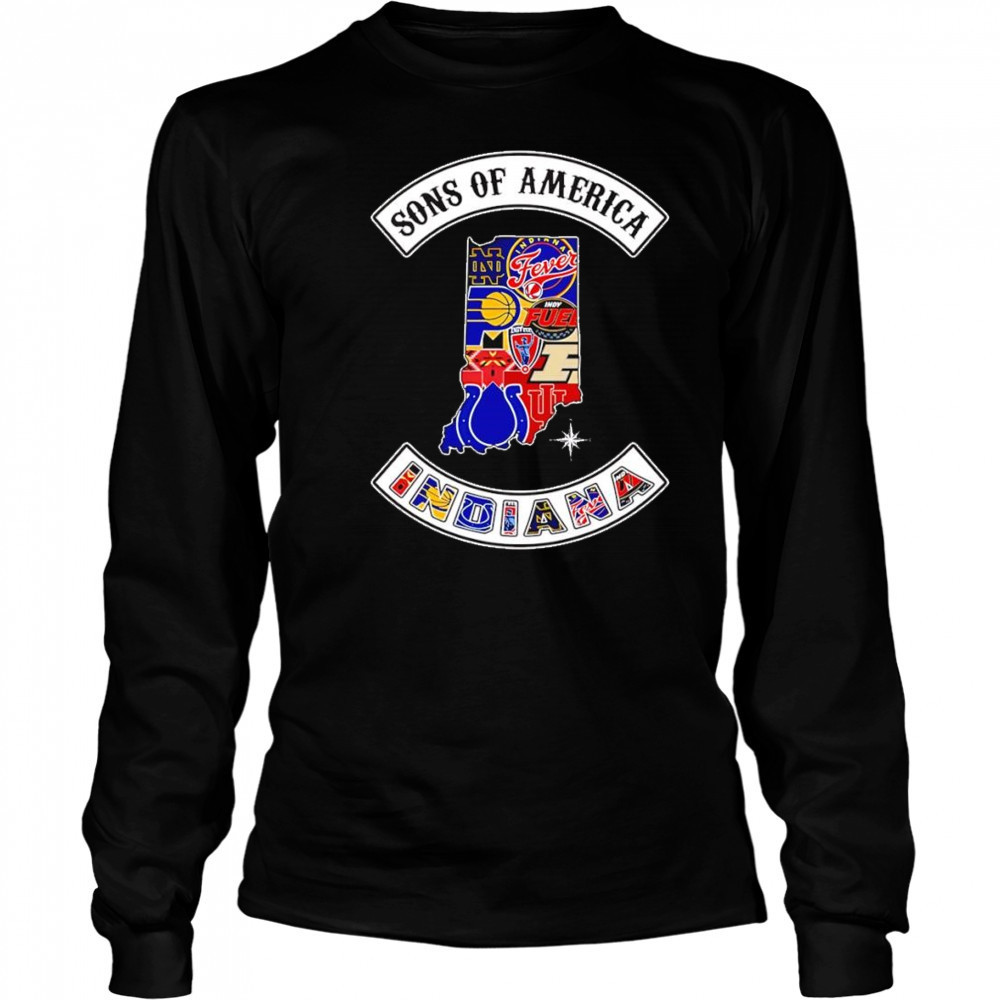 Sons of America Indiana sports shirt Long Sleeved