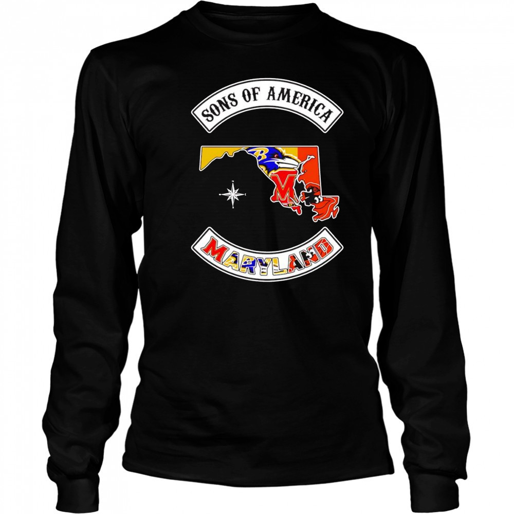 Sons of America Maryland sports shirt Long Sleeved
