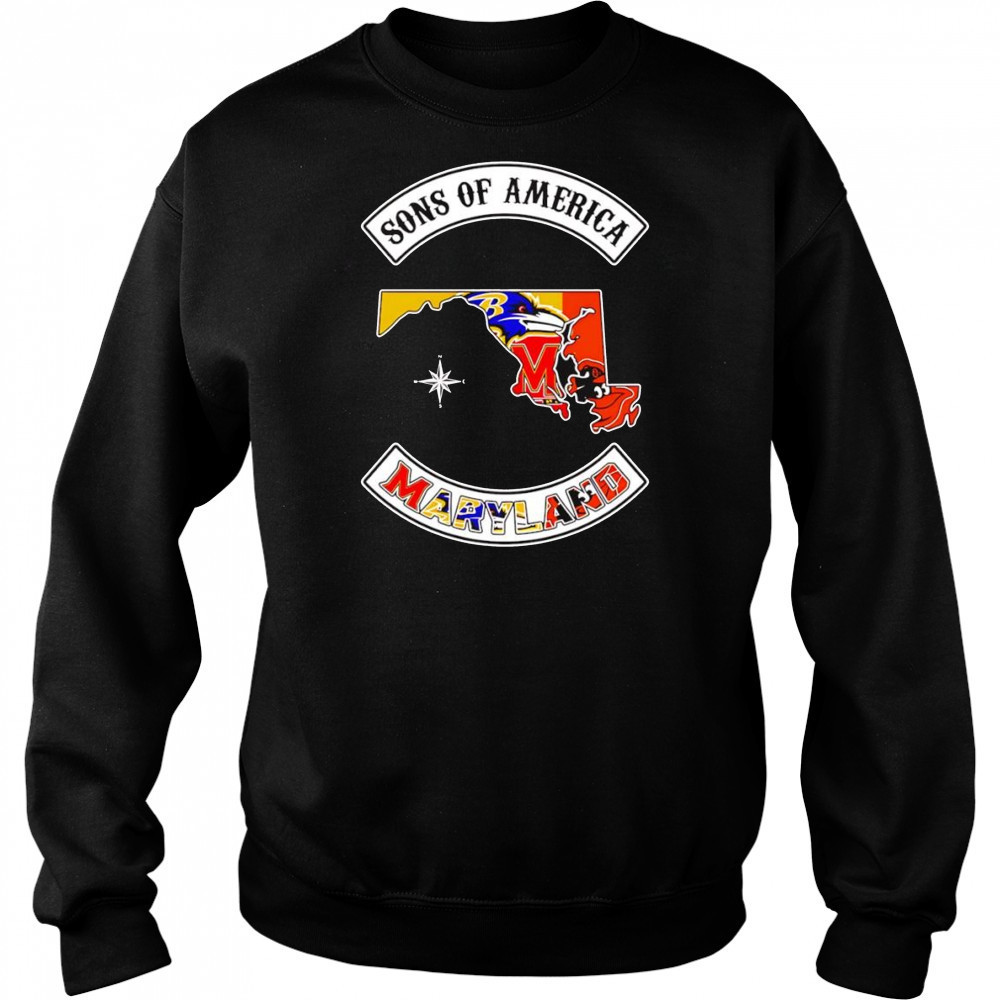 Sons of America Maryland sports shirt Hoodie