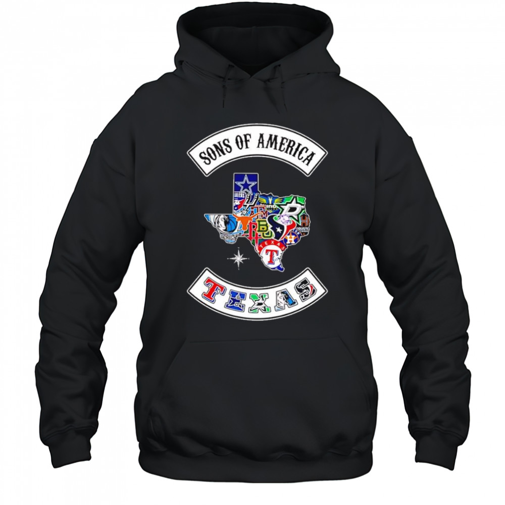 Sons of America Texas sports shirt Hoodie