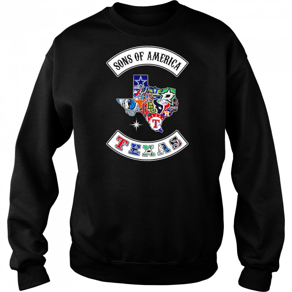 Sons of America Texas sports shirt Hoodie