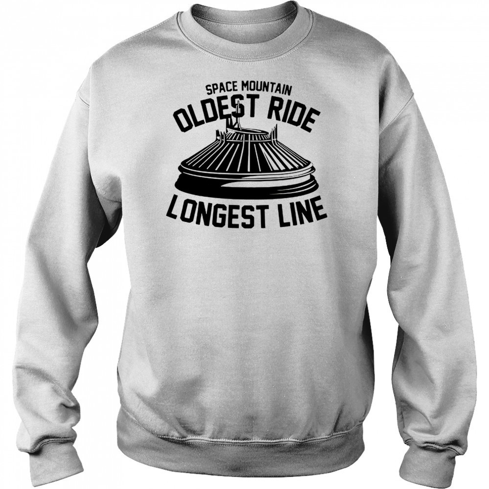 Space mountain oldest ride longest line shirt Hoodie
