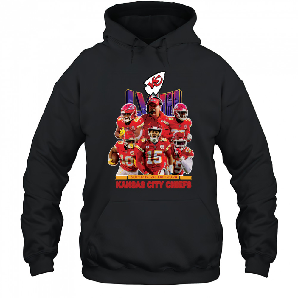 Super Bowl LVIII 2024 Kansas City Chiefs T-shirt Hoodie