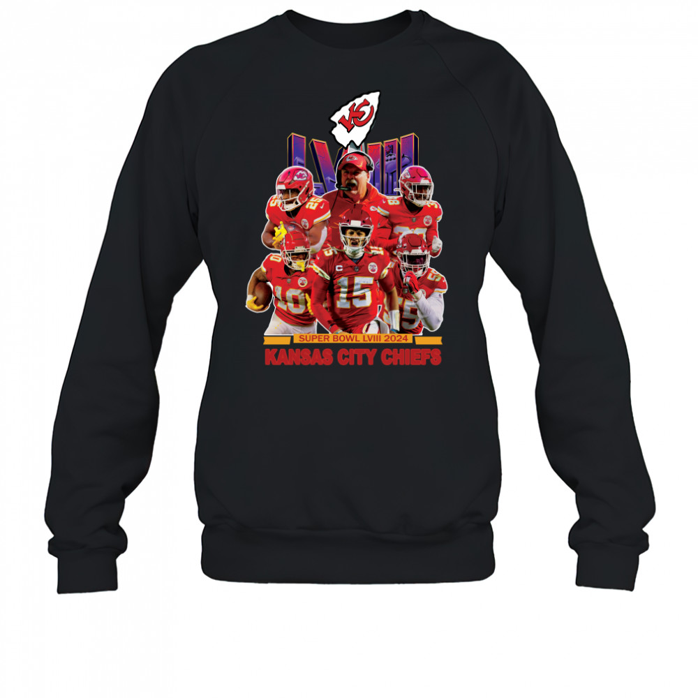 Super Bowl LVIII 2024 Kansas City Chiefs T-shirt Sweatshirt