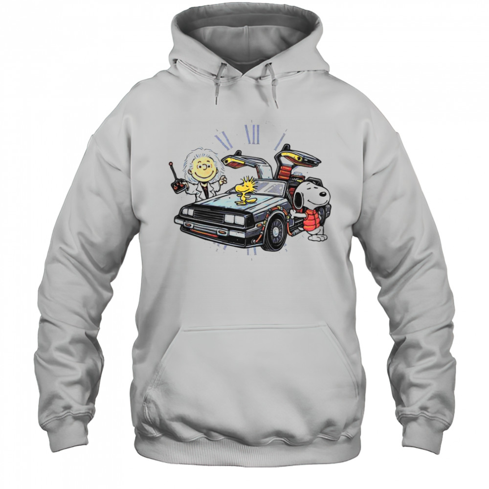 Time Travel Buddies Peanuts Snoopy Woodstock T-Shirt Hoodie