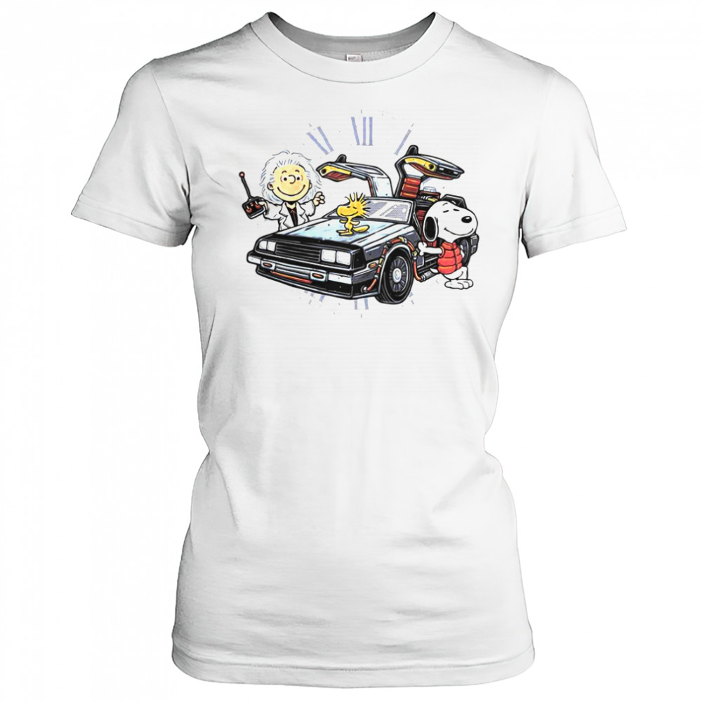 Time Travel Buddies Peanuts Snoopy Woodstock T-Shirt Women's T-shirt