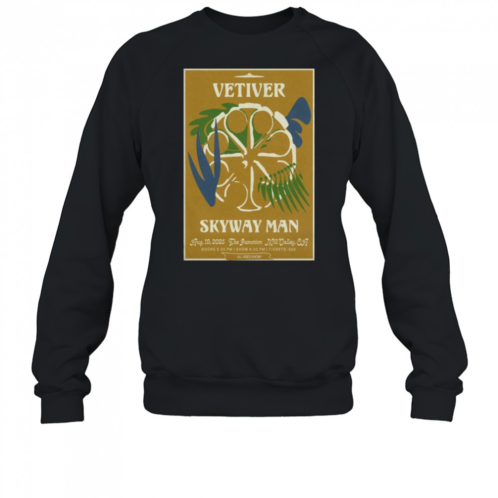 Vetiver At The Junction Beer Garden On Aug 19 2025 Poster T-Shirt Sweatshirt