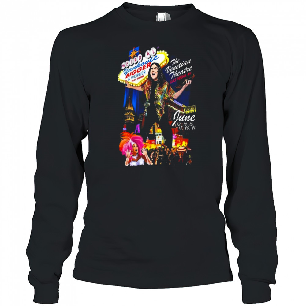 Weird Al Yankovic June 13-21 2025 Las Vegas T-Shirt Long Sleeved