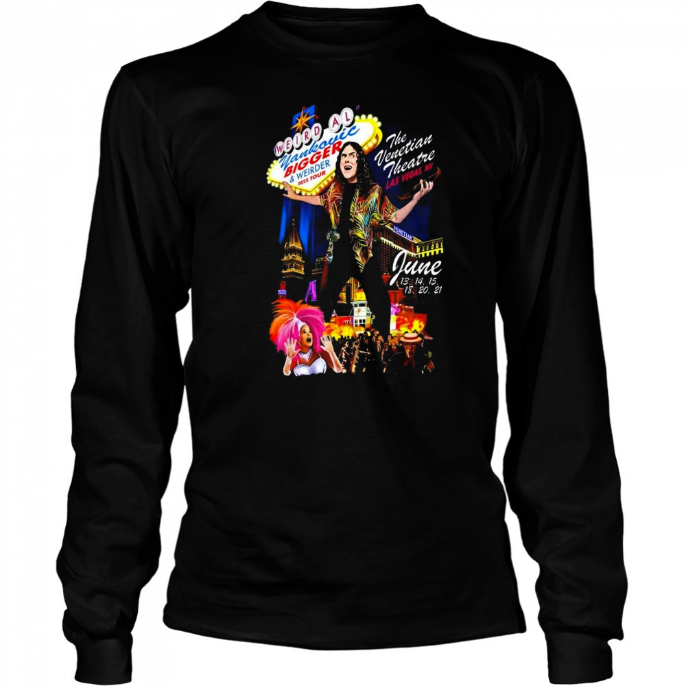Weird Al Yankovic June 13-21 2025 Las Vegas T-Shirt Long Sleeved