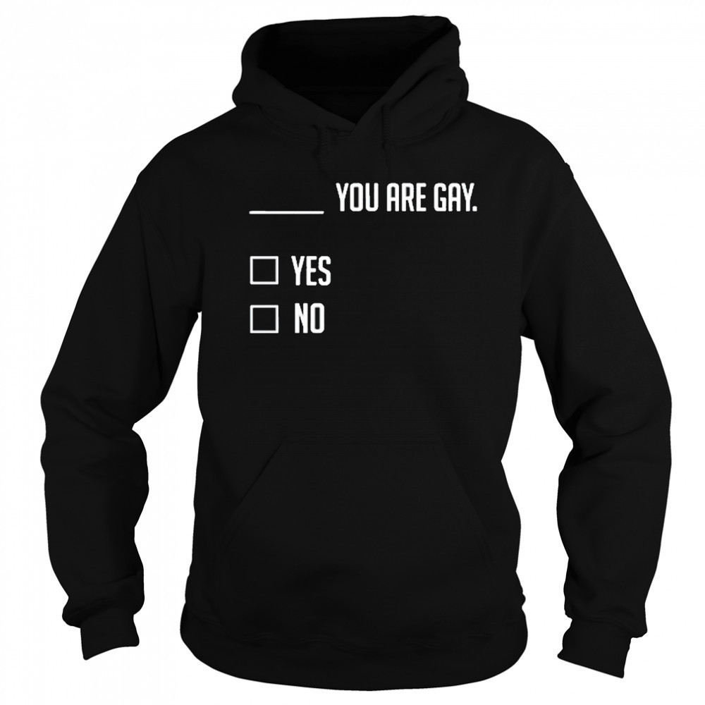 You Are Gay Yes No T-Shirt Sweatshirt