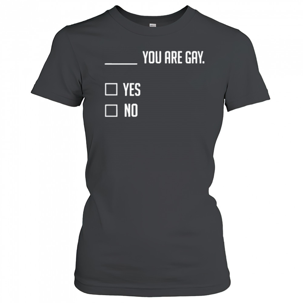 You Are Gay Yes No T-Shirt Women's T-shirt
