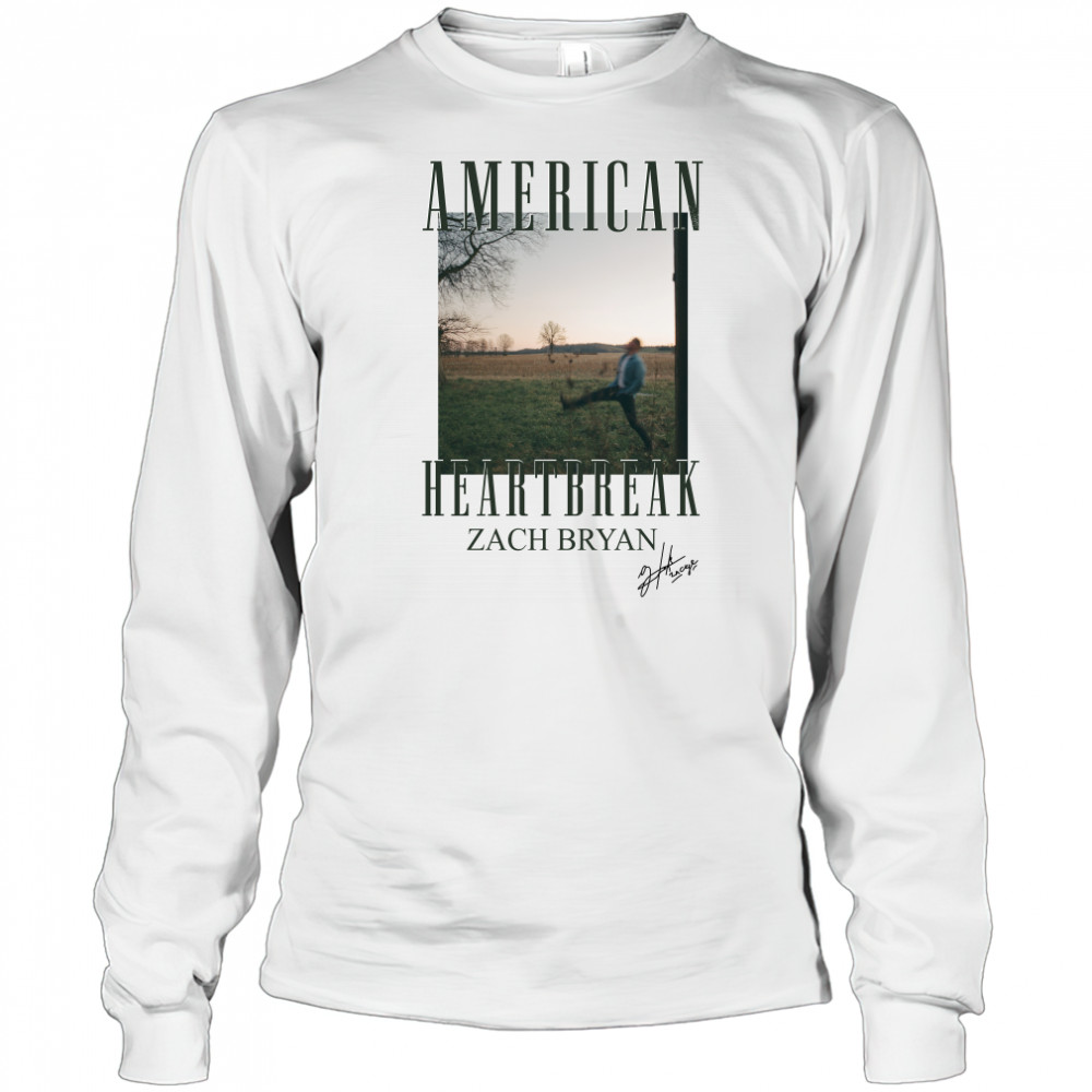 Zach Bryan American Heartbreak Album Cover Shirt Long Sleeved