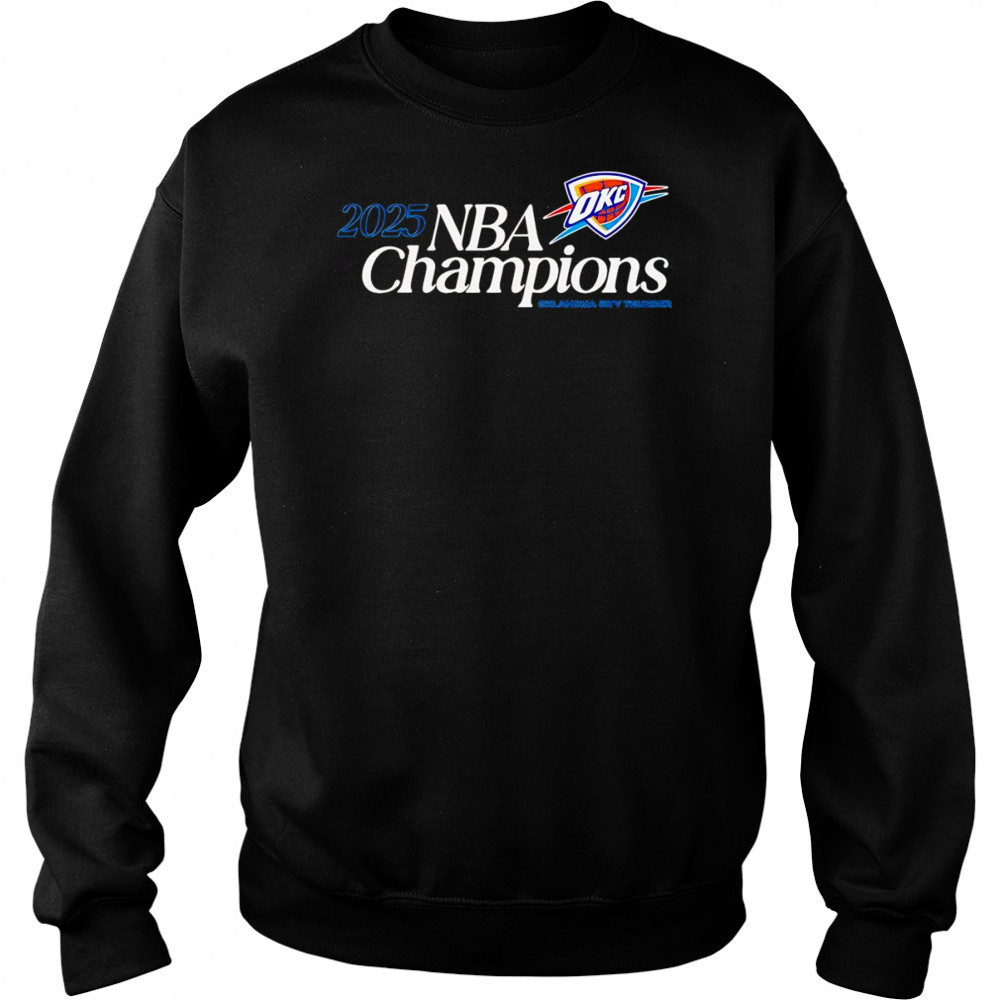 2025 NBA Champions Oklahoma City Thunder shirt Hoodie