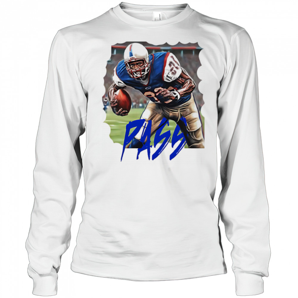 American Football Pass vintage shirt Long Sleeved