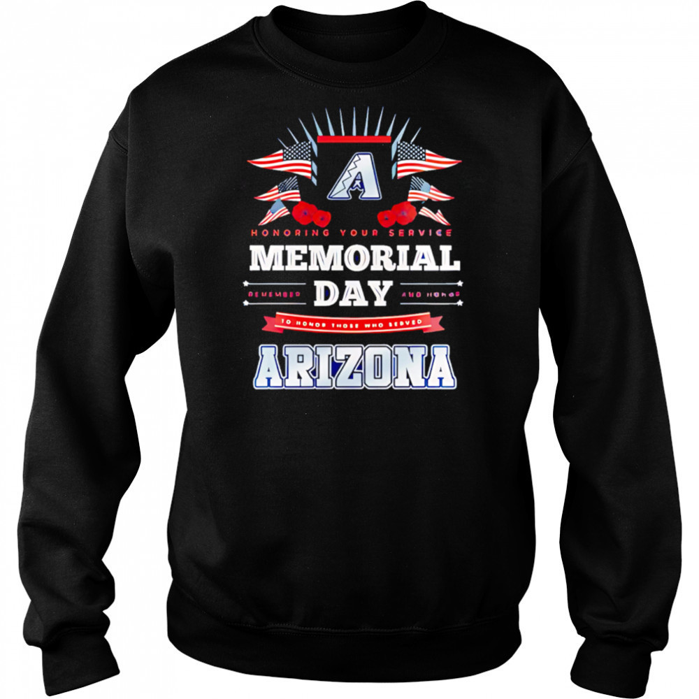 Arizona Diamondbacks MLB x Memorial Day Baseball shirt Hoodie
