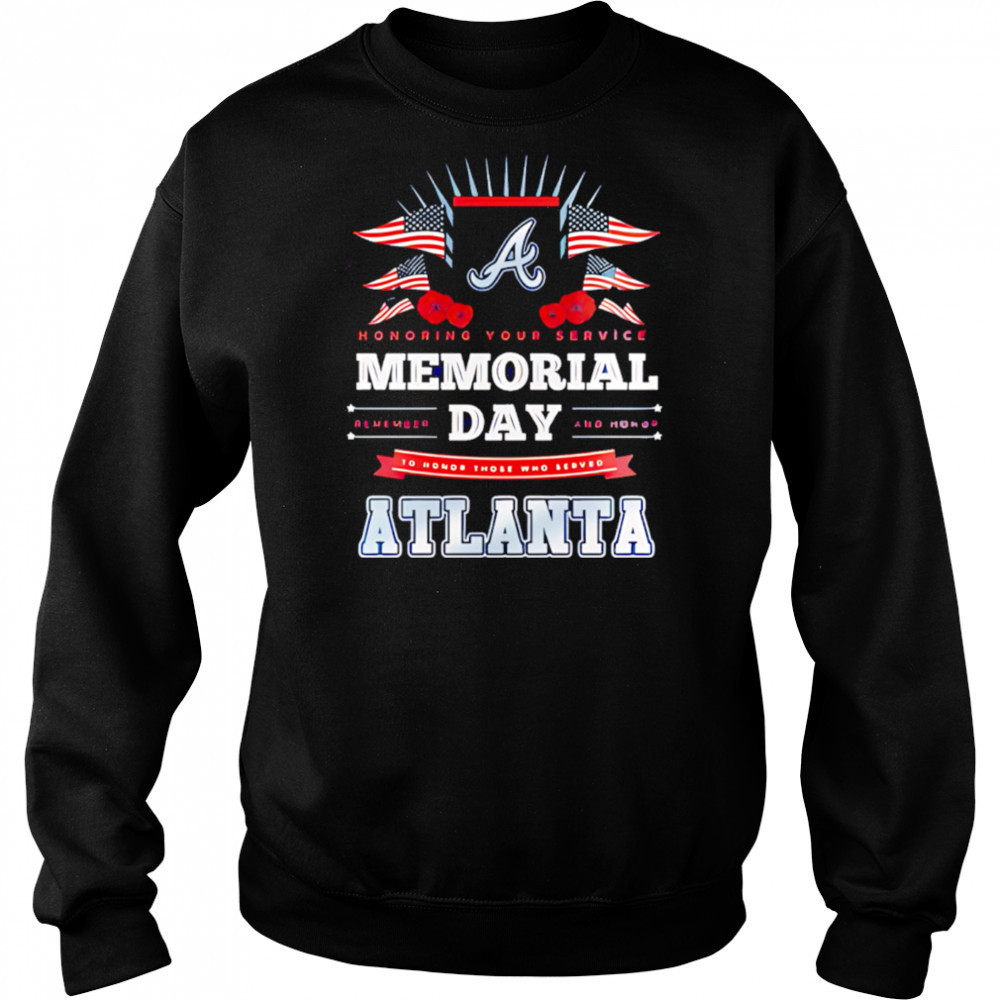 Atlanta Braves MLB x Memorial Day Baseball shirt Hoodie