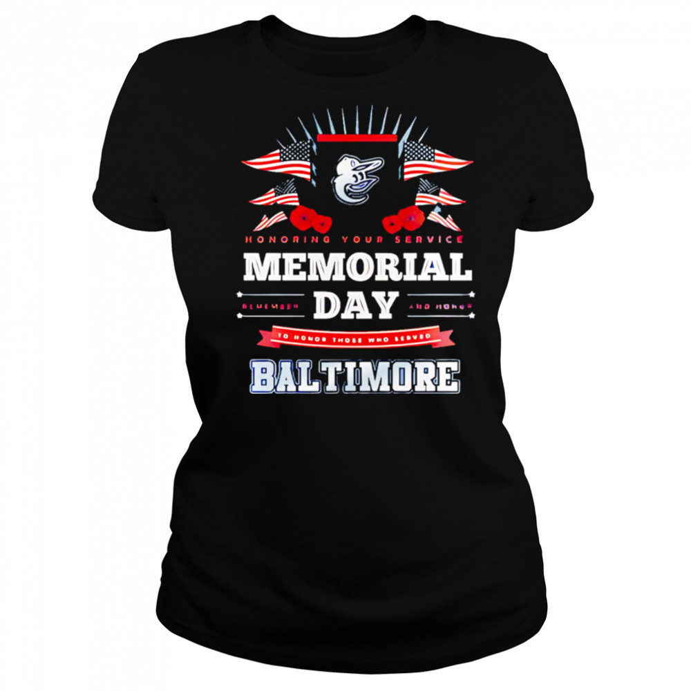Baltimore Orioles MLB x Memorial Day Baseball shirt Women's T-shirt