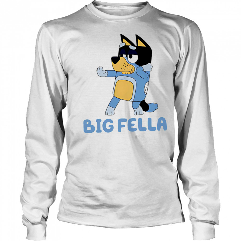 Big Fella Blue dog cute shirt Long Sleeved