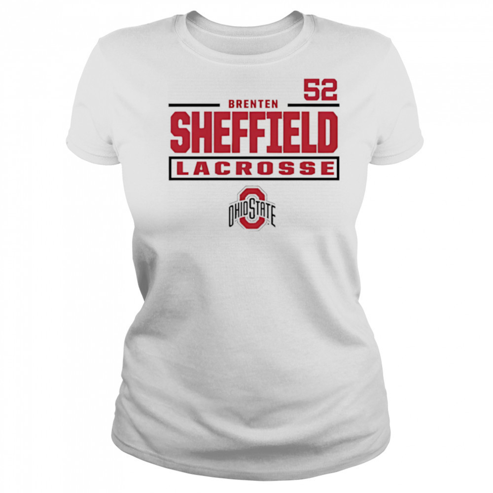 Brenten Sheffield Ohio State Buckeyes Lacrosse 52 shirt Women's T-shirt