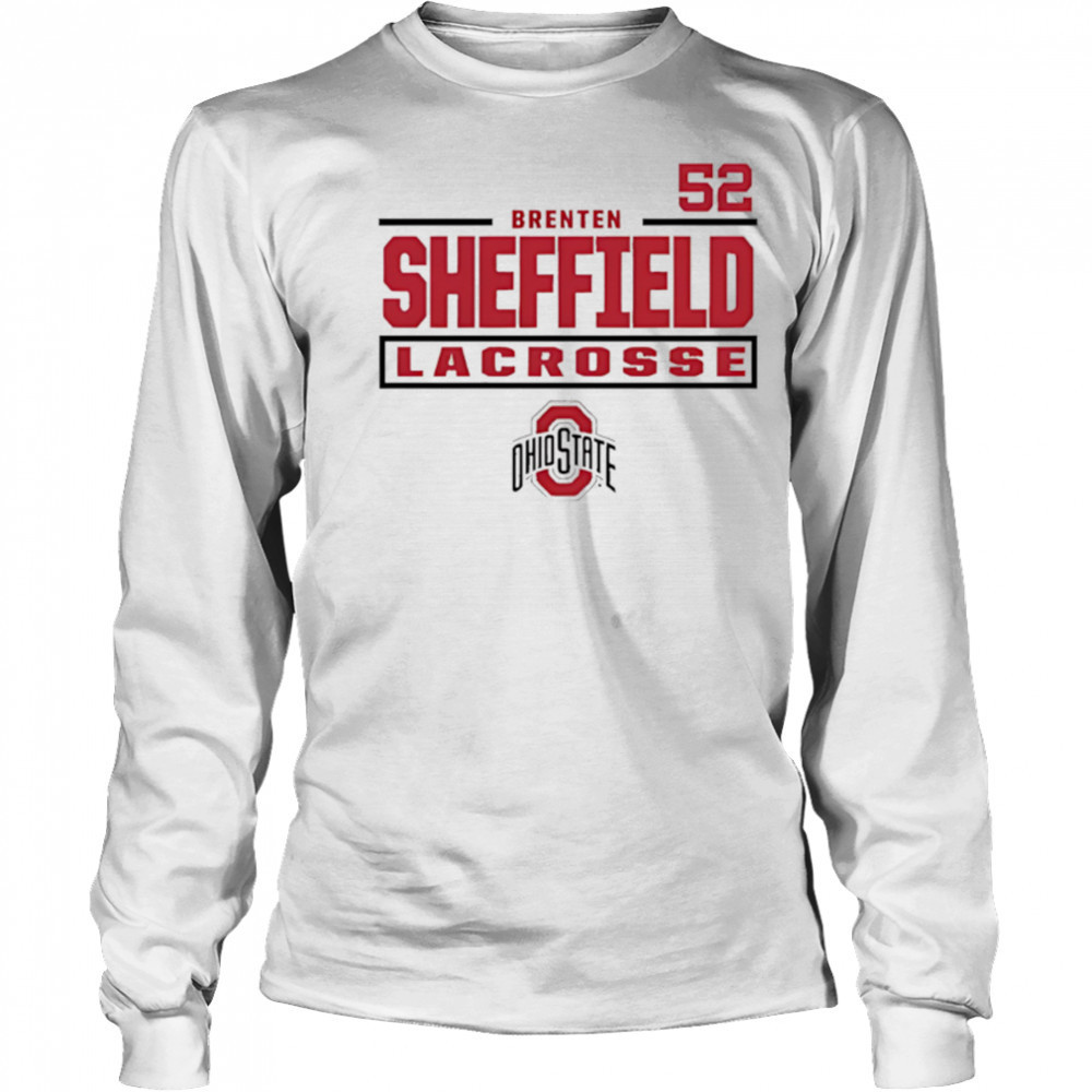 Brenten Sheffield Ohio State Buckeyes Lacrosse 52 shirt Long Sleeved