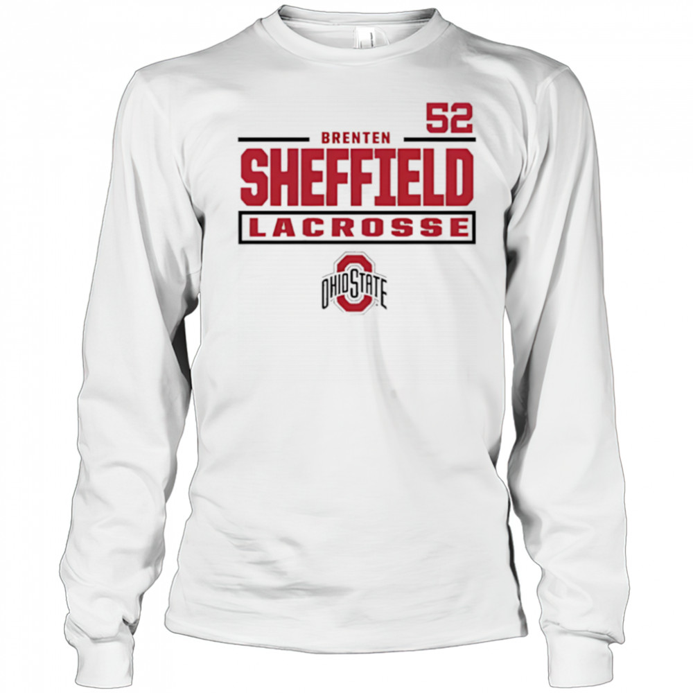 Brenten Sheffield Ohio State Buckeyes Lacrosse 52 shirt Long Sleeved