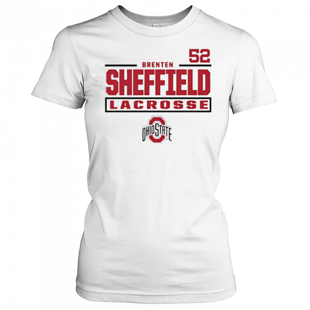 Brenten Sheffield Ohio State Buckeyes Lacrosse 52 shirt Women's T-shirt