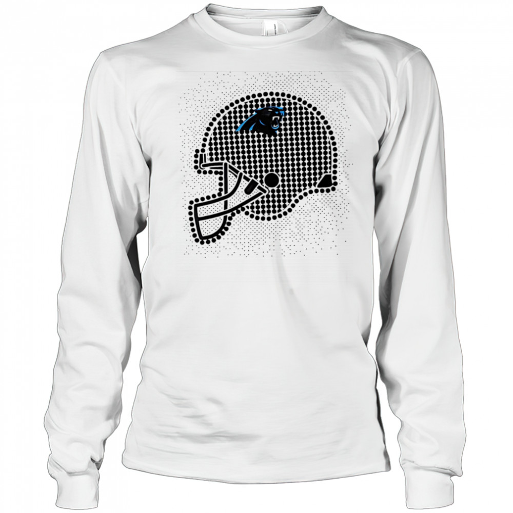 Carolina Panthers polka dots helmet shirt Long Sleeved