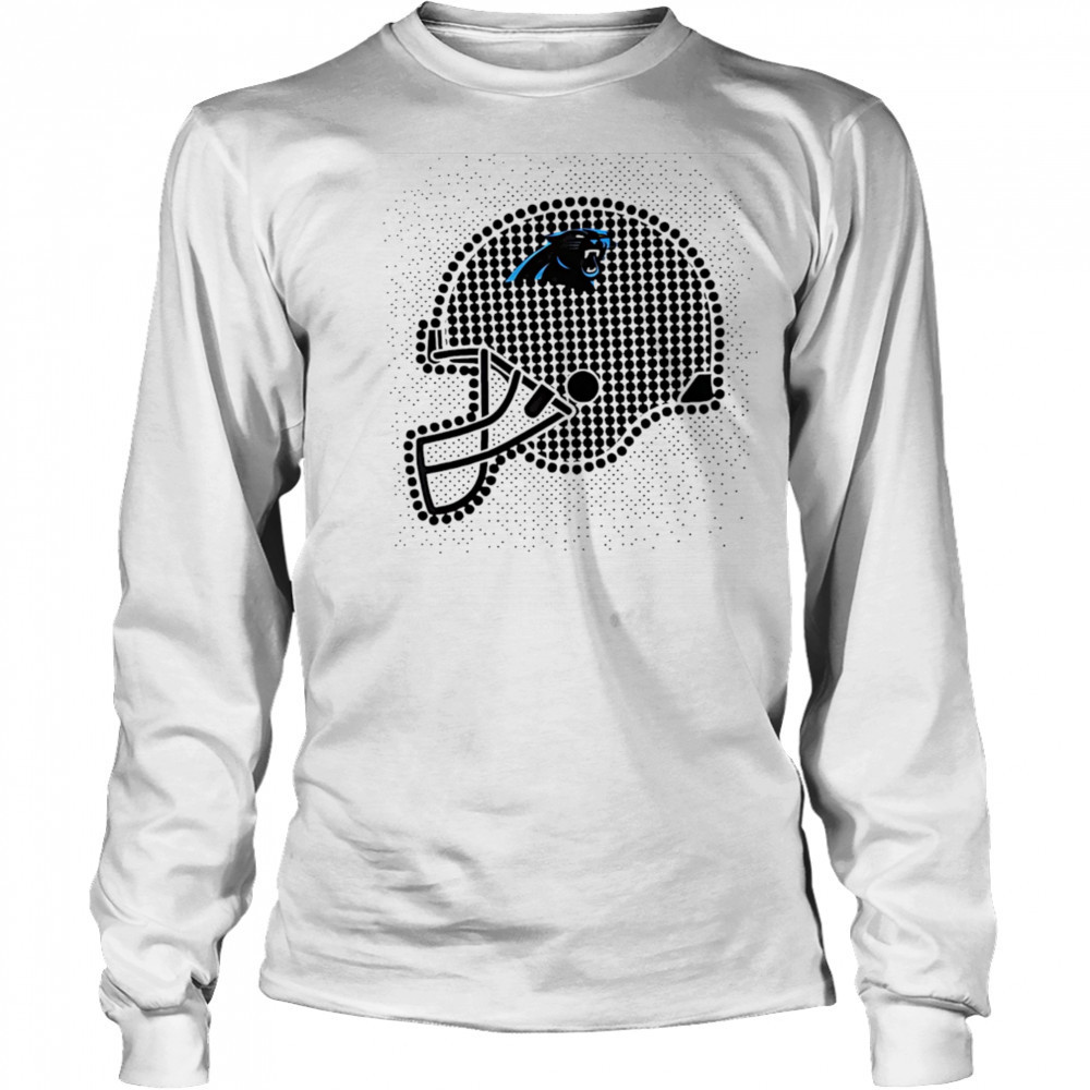 Carolina Panthers polka dots helmet shirt Long Sleeved