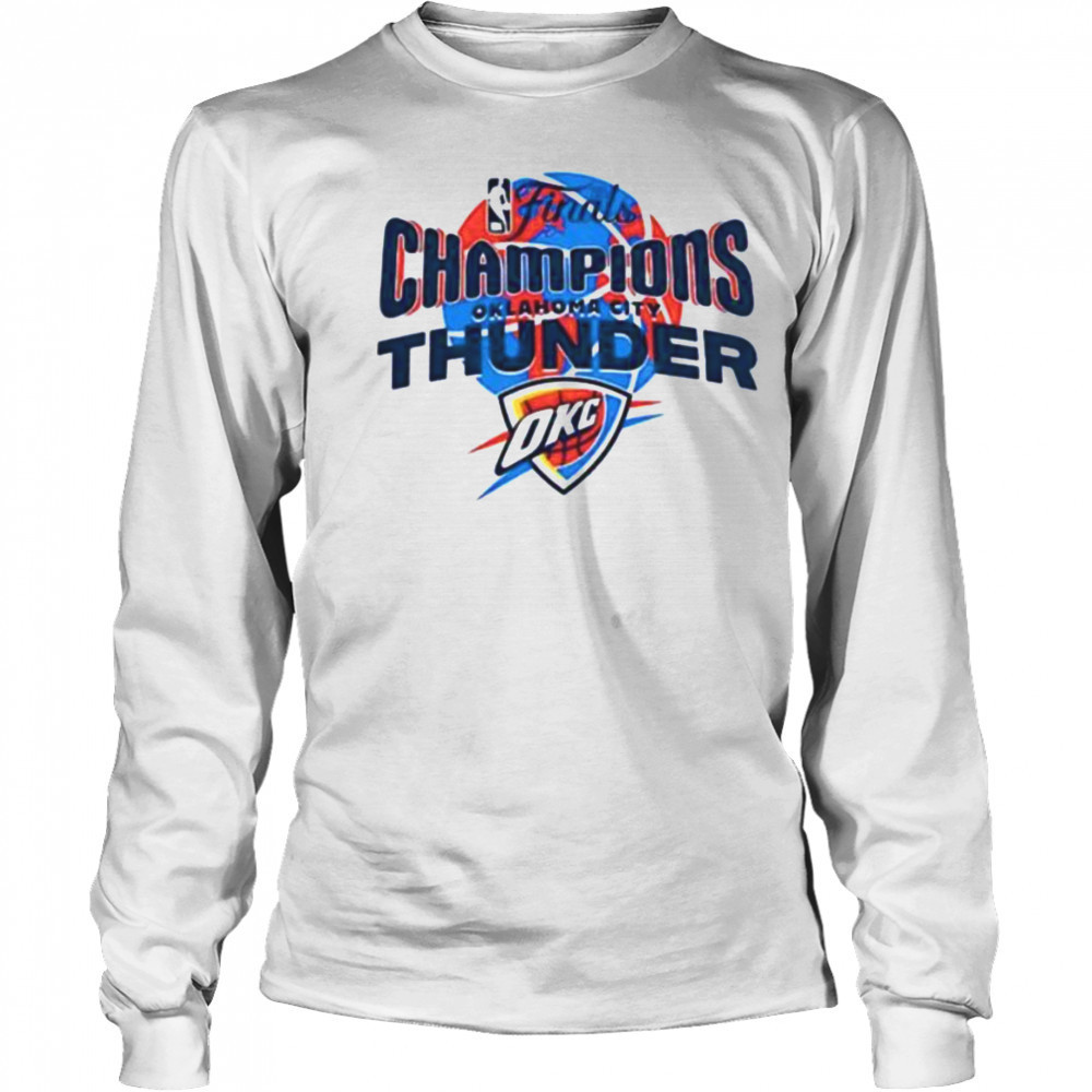 Champions Oklahoma City Thunder Basketball 2025 NBA Finals Playoff vintage shirt Long Sleeved