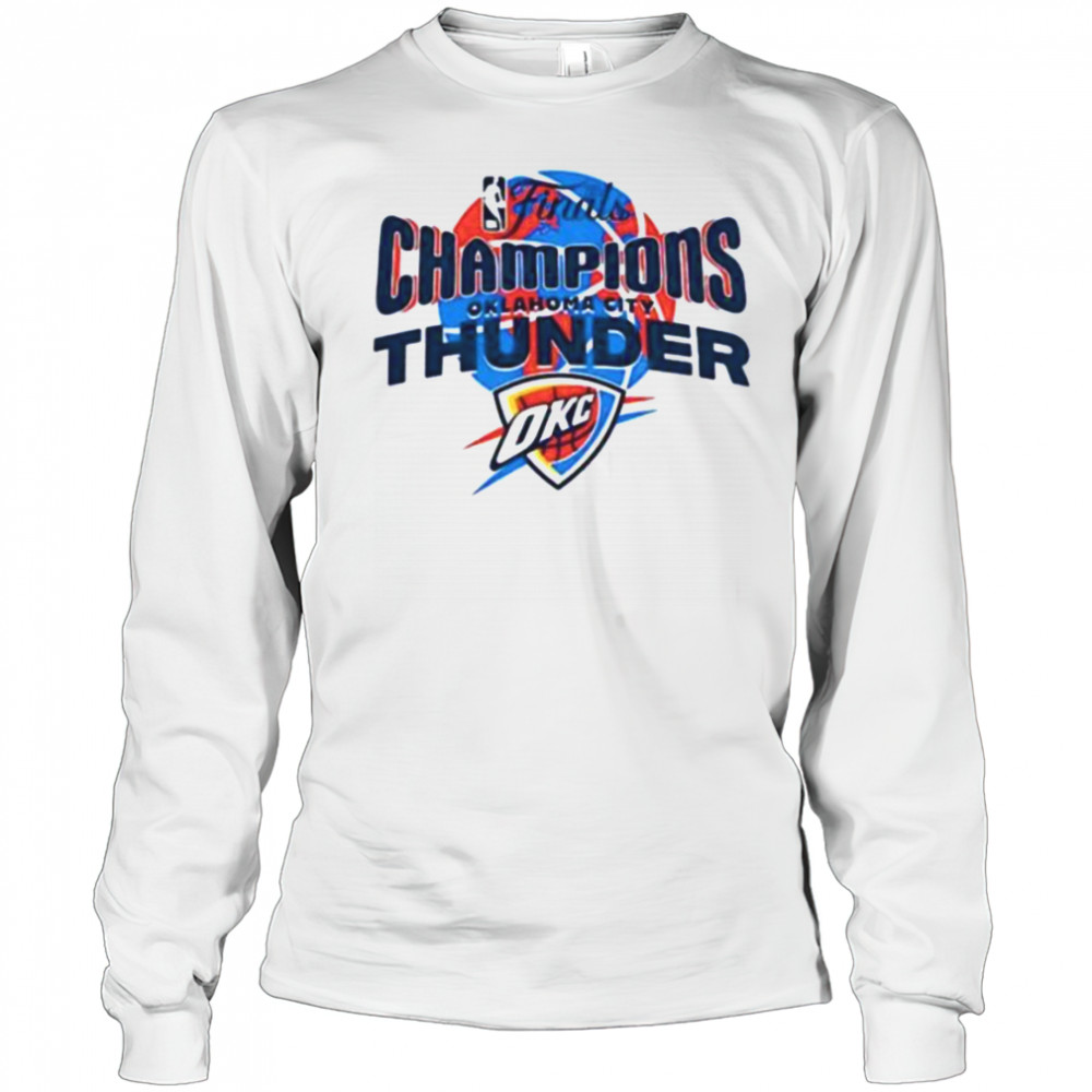 Champions Oklahoma City Thunder Basketball 2025 NBA Finals Playoff vintage shirt Long Sleeved
