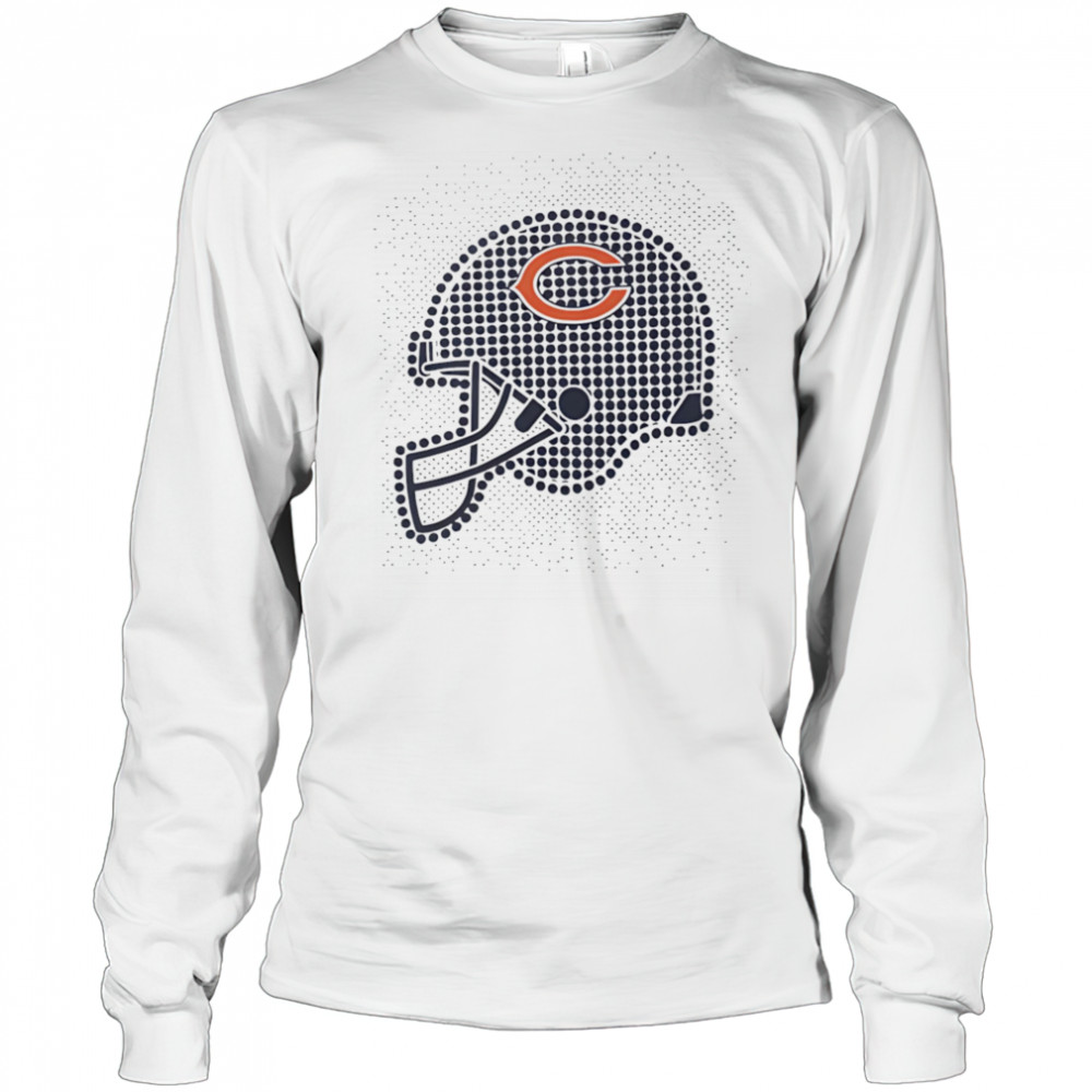 Chicago Bears polka dots helmet shirt Long Sleeved