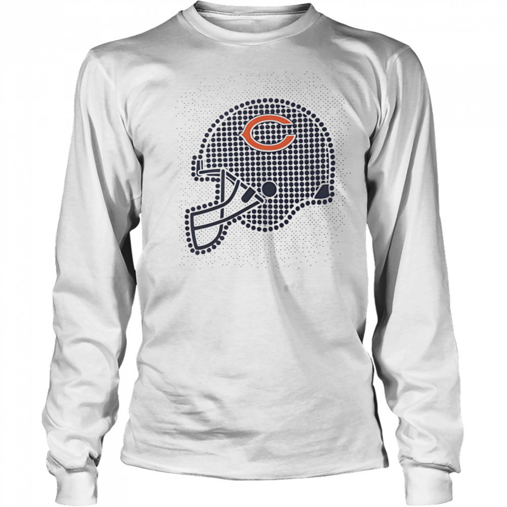 Chicago Bears polka dots helmet shirt Long Sleeved