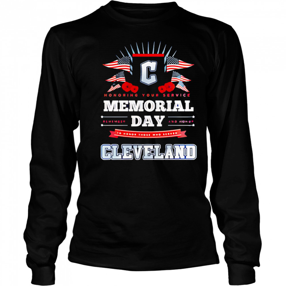 Cleveland Guardians MLB x Memorial Day Baseball shirt Long Sleeved