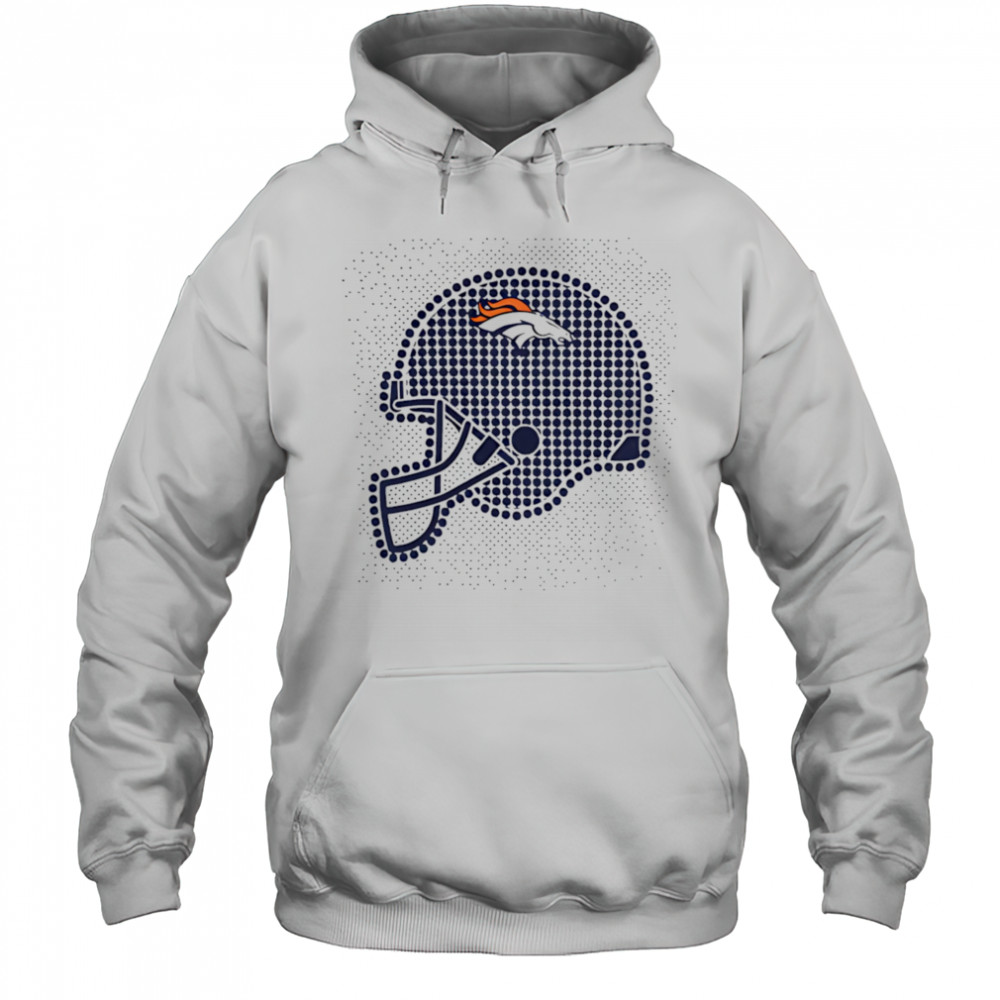 Denver Broncos polka dots helmet shirt Hoodie