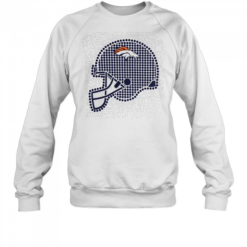 Denver Broncos polka dots helmet shirt Sweatshirt