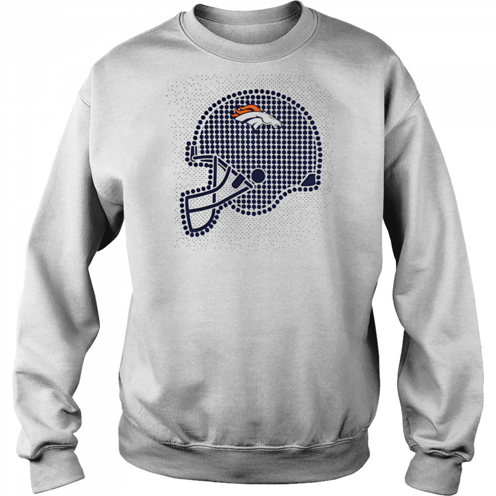 Denver Broncos polka dots helmet shirt Hoodie