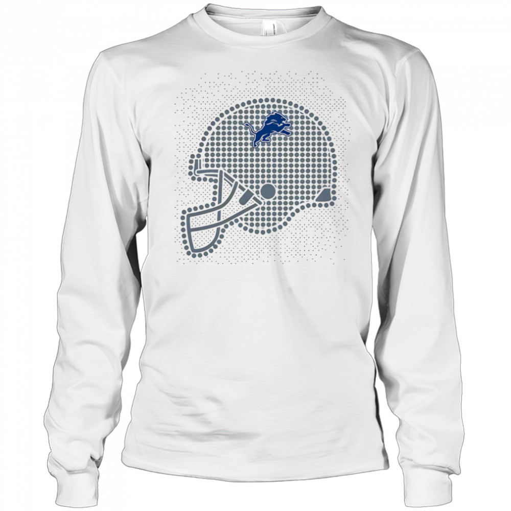 Detroit Lions polka dots helmet shirt Long Sleeved