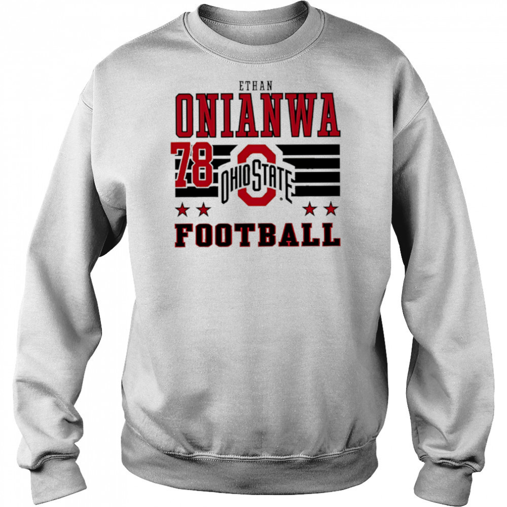 Ethan Onianwa Ohio State Buckeyes Football 78 shirt Hoodie