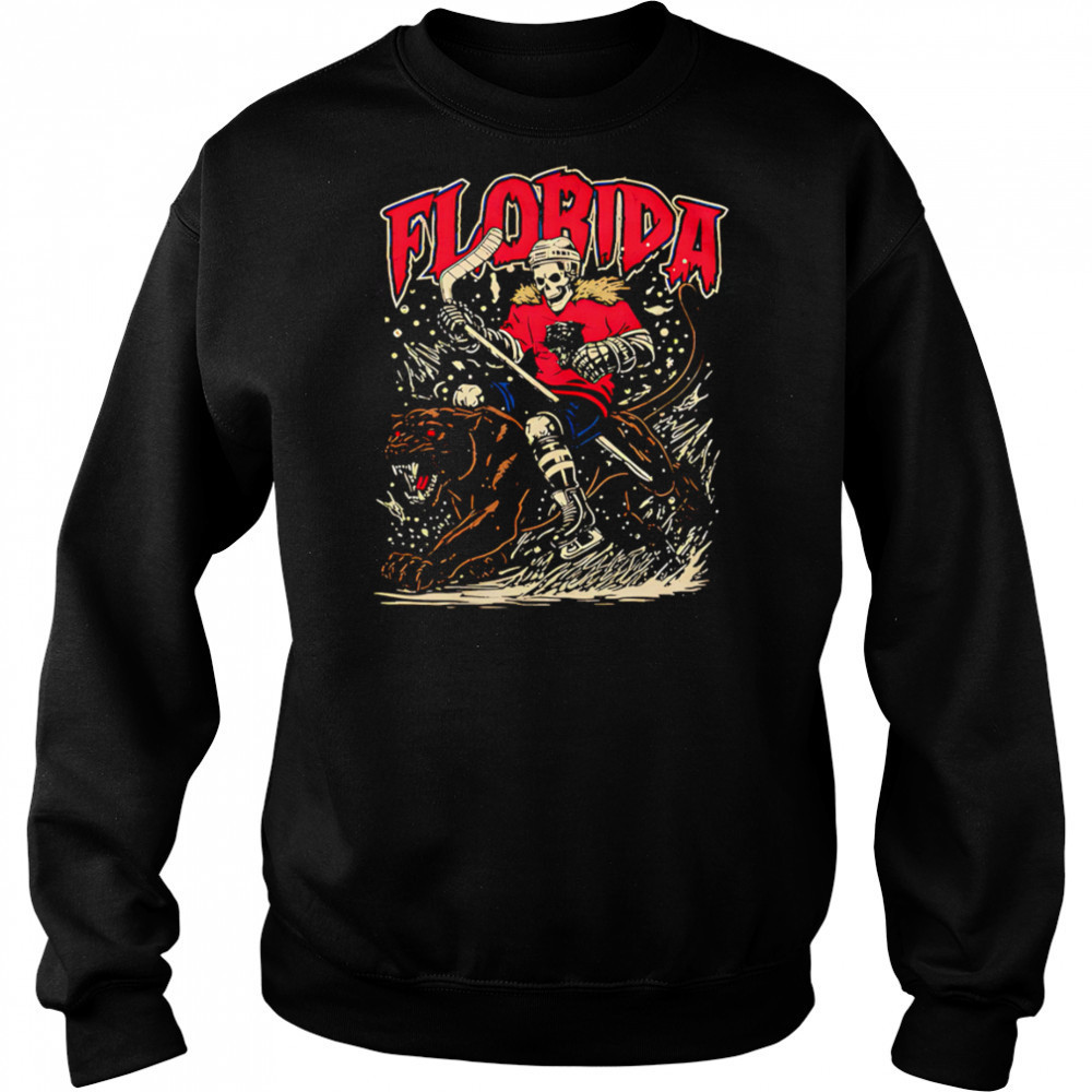 Florida Hockey Skeleton graphic shirt Hoodie