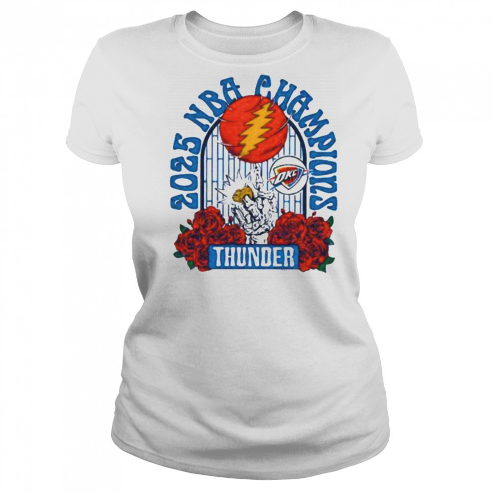 Grateful Dead Oklahoma City Thunder NBA Finals National Basketball Champs 2025 shirt Women's T-shirt