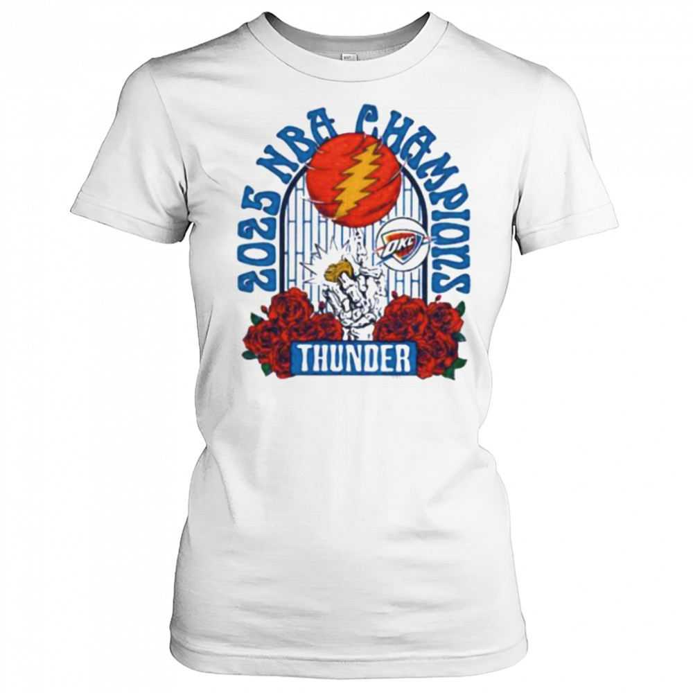 Grateful Dead Oklahoma City Thunder NBA Finals National Basketball Champs 2025 shirt Women's T-shirt