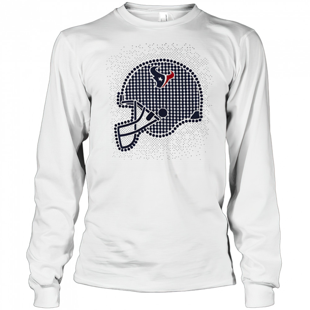 Houston Texans polka dots helmet shirt Long Sleeved