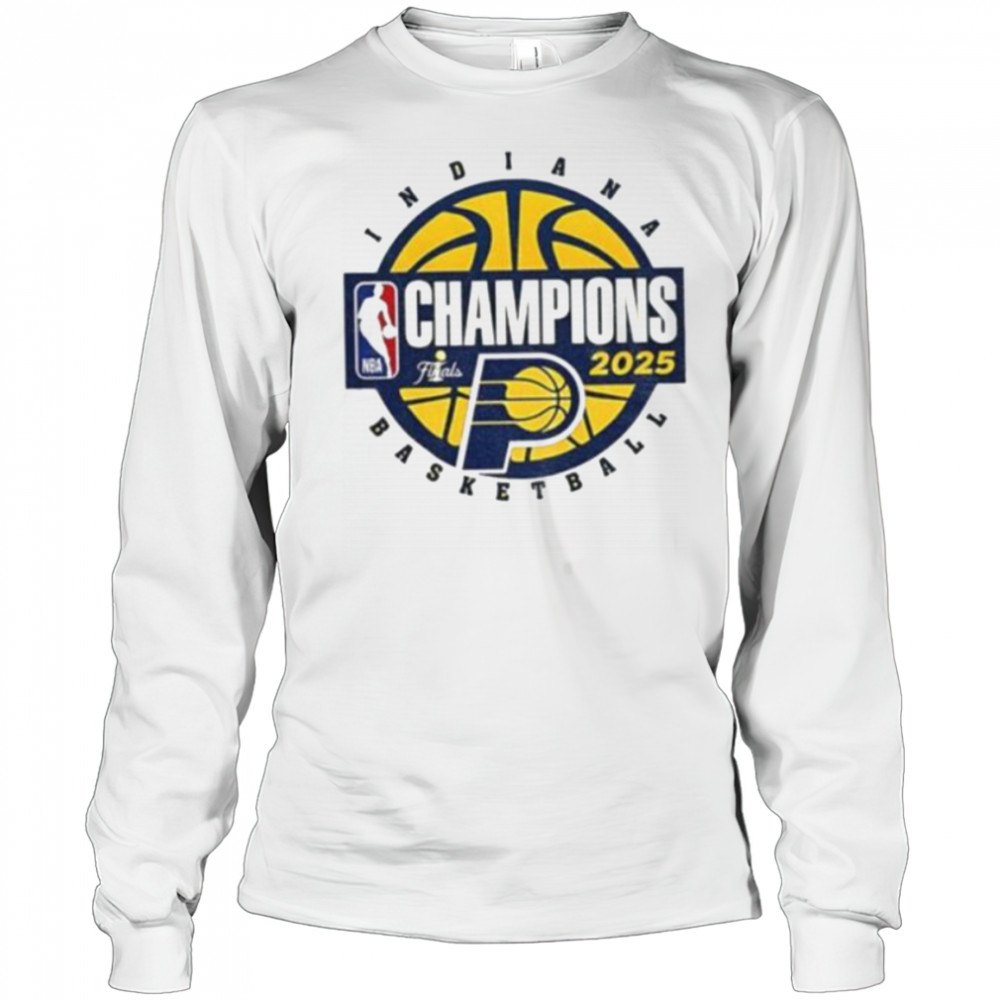 Indiana Pacers Basketball 2025 NBA Finals Champions logo shirt Long Sleeved